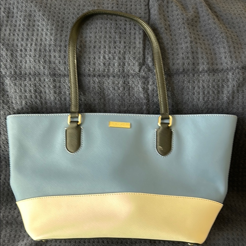 Elegant Two-Tone Tote Bag